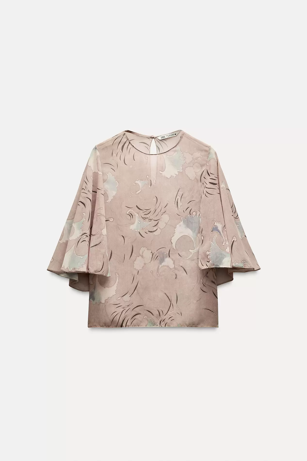 FLOWY CAPE BLOUSE ZW COLLECTION offers at $13.18 in ZARA