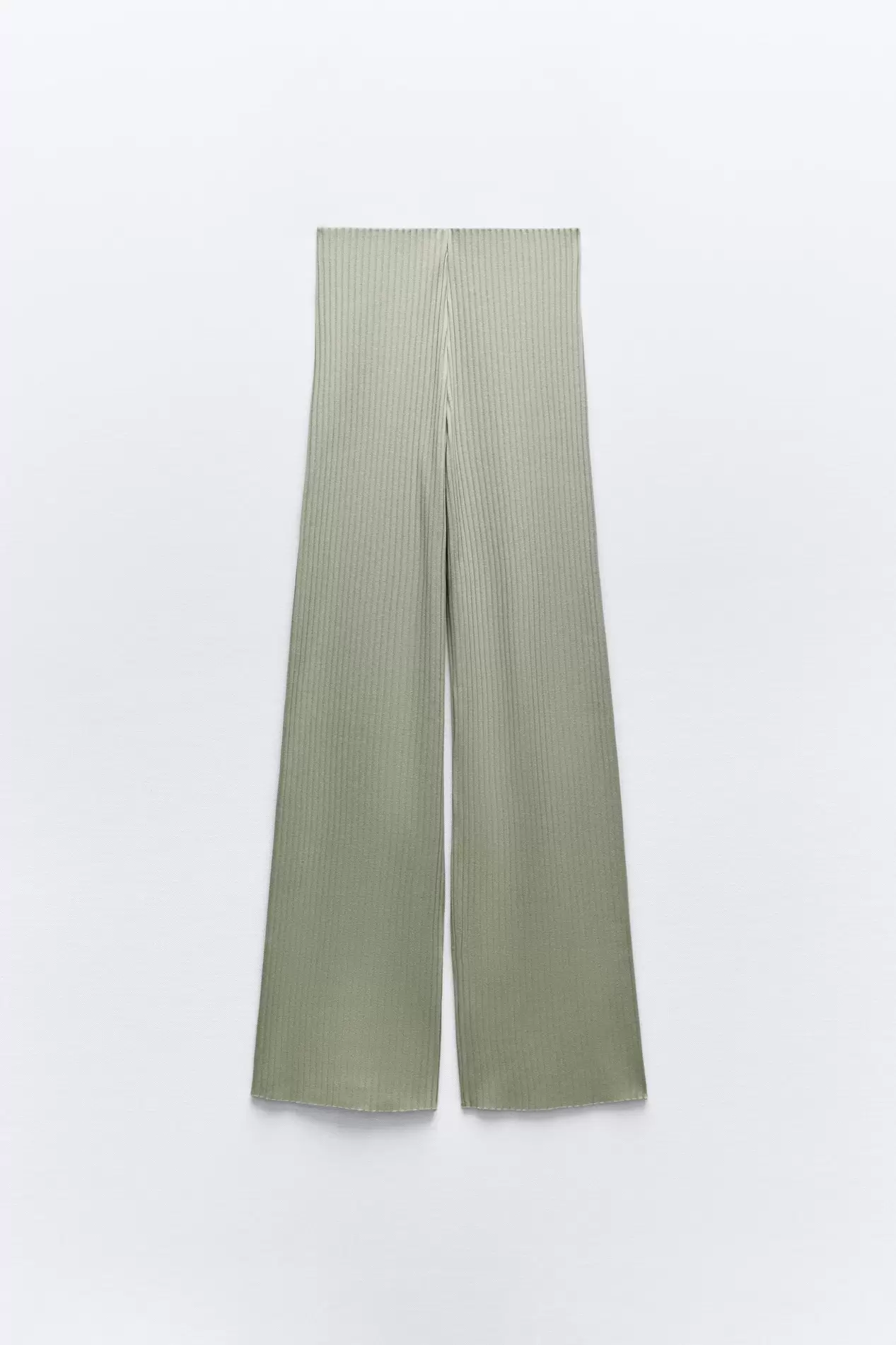 RIBBED WIDE LEG PANTS offers at $9.18 in ZARA