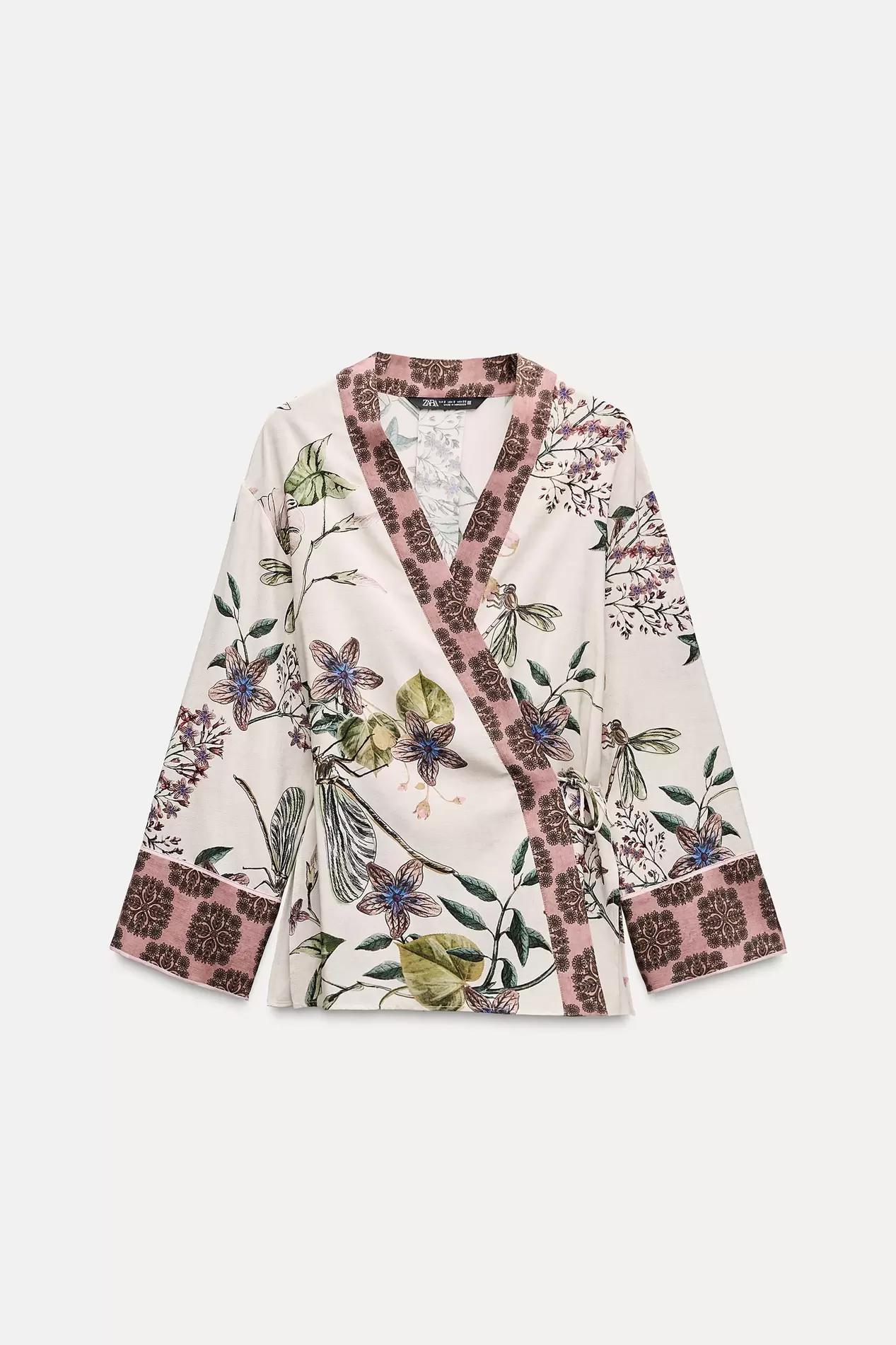 FLORAL PRINT KIMONO SHIRT offers at $17.97 in ZARA