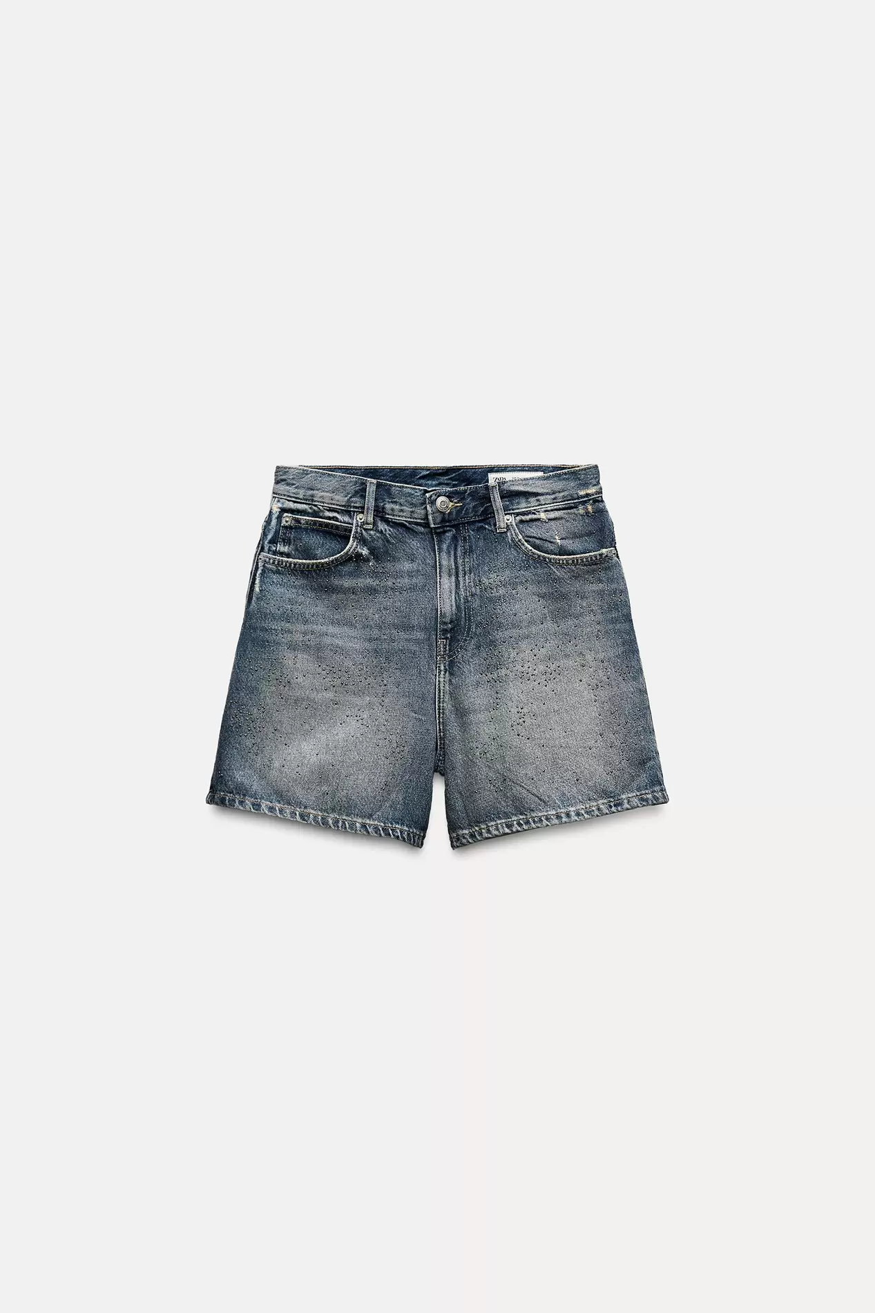 MID WAIST DENIM SHORTS ZW COLLECTION offers at $13.18 in ZARA