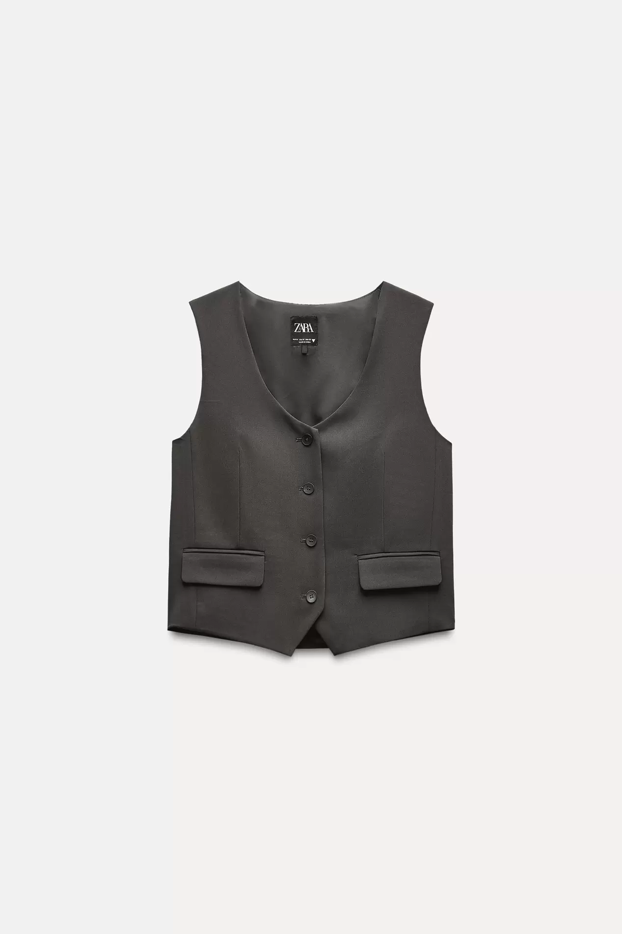 TAILORED VEST offers at $16.77 in ZARA