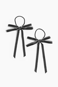 2-pack Bow-detail Hair Elastics offers at $7.99 in H&M