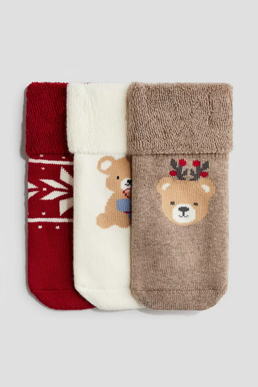 3-pack Terry Socks offers at $9.99 in H&M