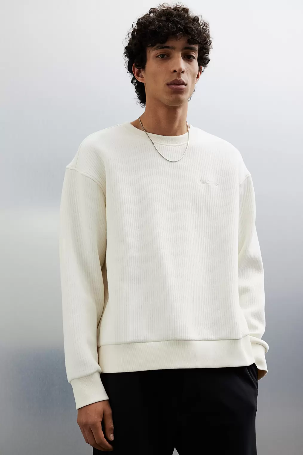 Loose Fit Ribbed Sweatshirt offers at $49.99 in H&M