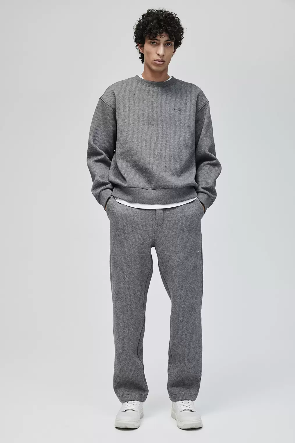 Loose Fit Ribbed Sweatshirt offers at $49.99 in H&M