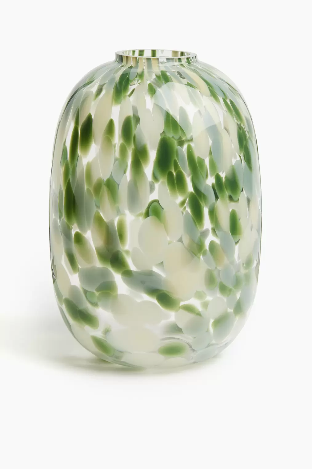 Large Patterned Glass Vase offers at $49.99 in H&M