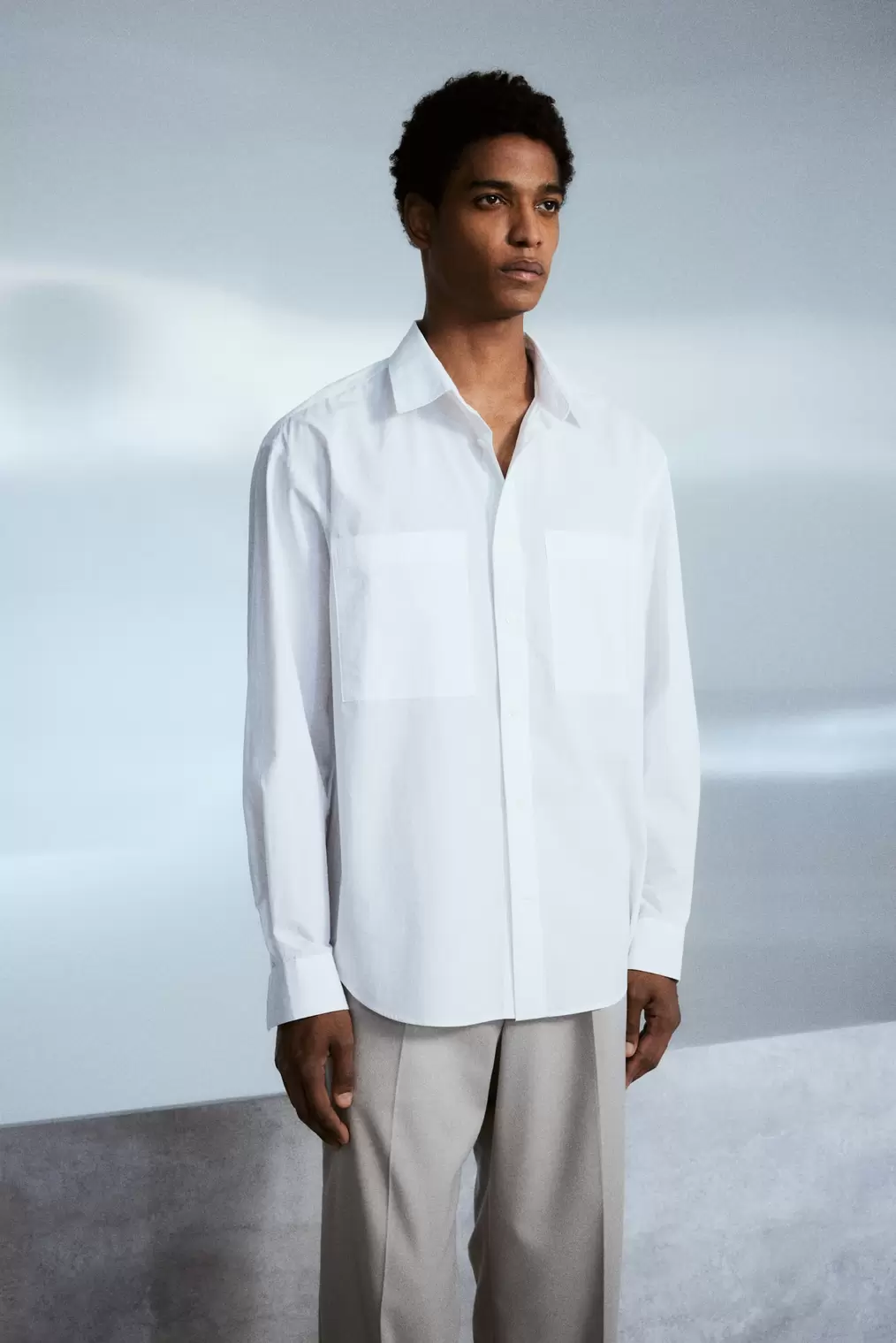 Loose Fit Poplin Shirt offers at $49.99 in H&M