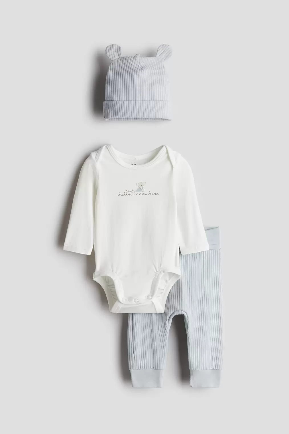 3-piece Cotton Jersey Set offers at $24.99 in H&M