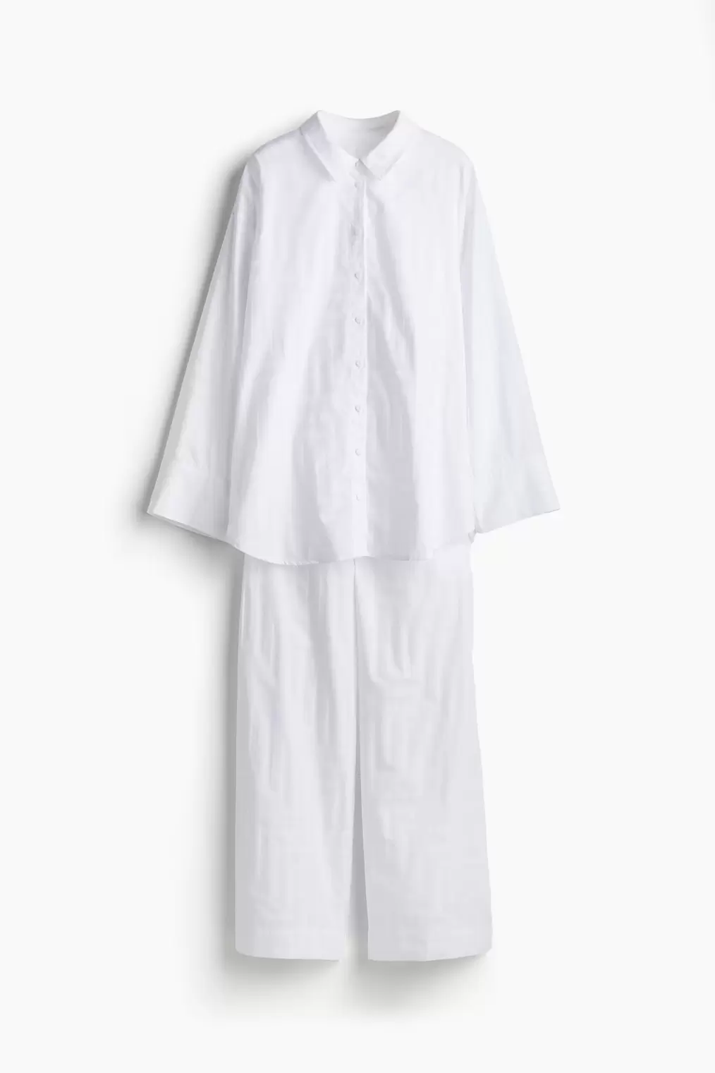 Jacquard-Weave Cotton Pajamas offers at $59.99 in H&M