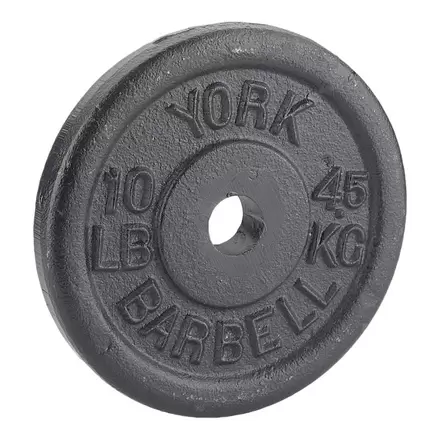 York Barbell Standard Weight Plates, 10 lbs offers at $10.88 in Sport Chek