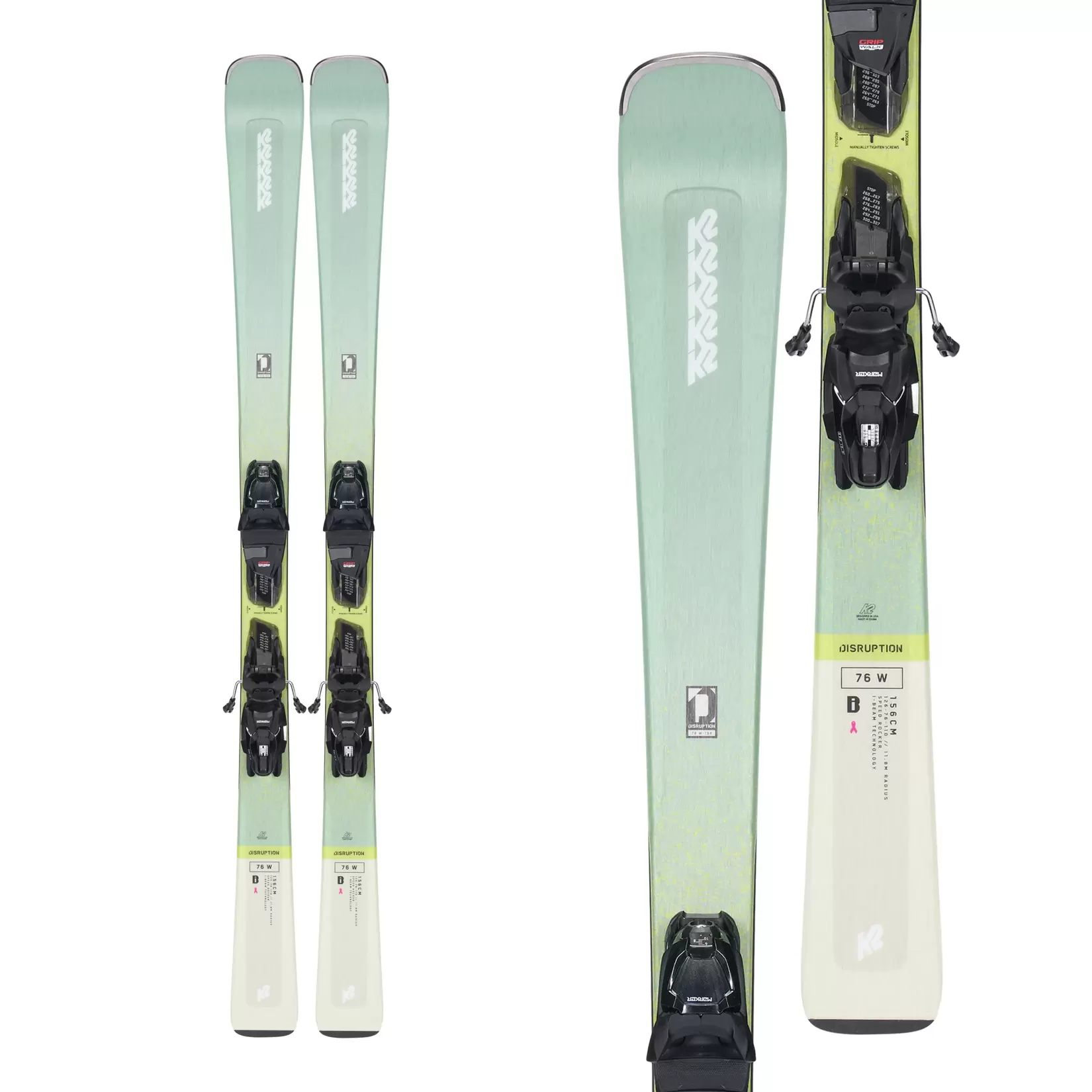 Disruption 76 Alliance Women's Skis 2023 & ERP 10 Quikclik Bindings offers at $238.88 in Sport Chek