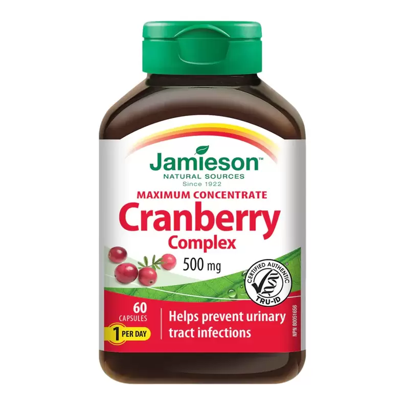 Jamieson Cranberry Juice 500mg - 60 Capsules offers at $4.88 in Sport Chek