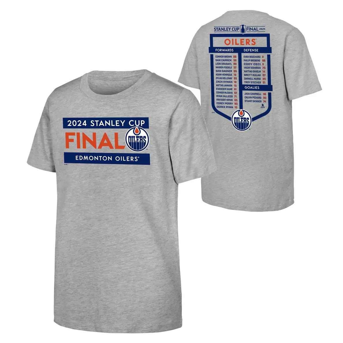 Youth Edmonton Oilers Fanatics Finals Roster T Shirt offers at $16.97 in Sport Chek