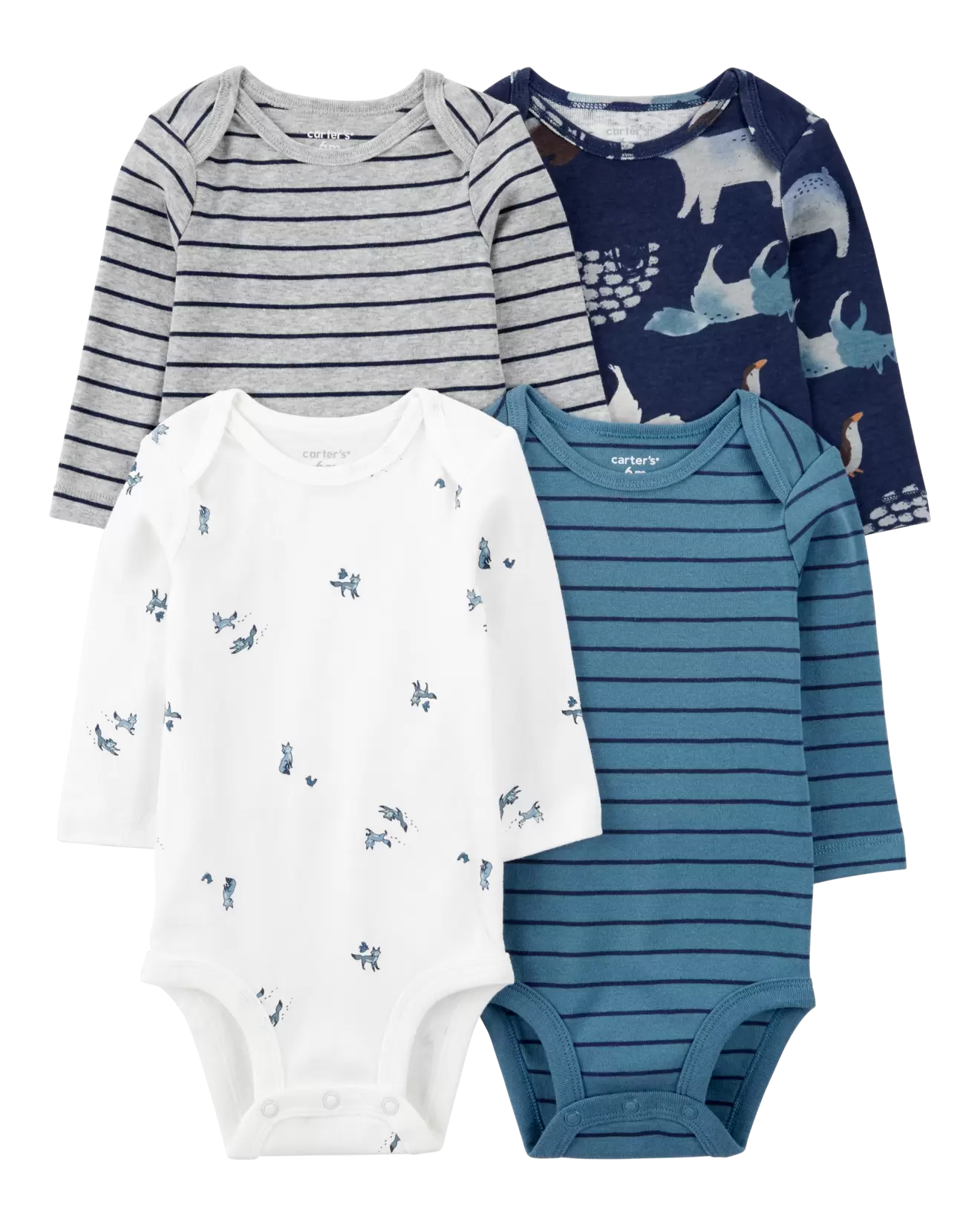 Baby 4-Pack Long-Sleeve Bodysuits offers at $15.4 in Carter's OshKosh