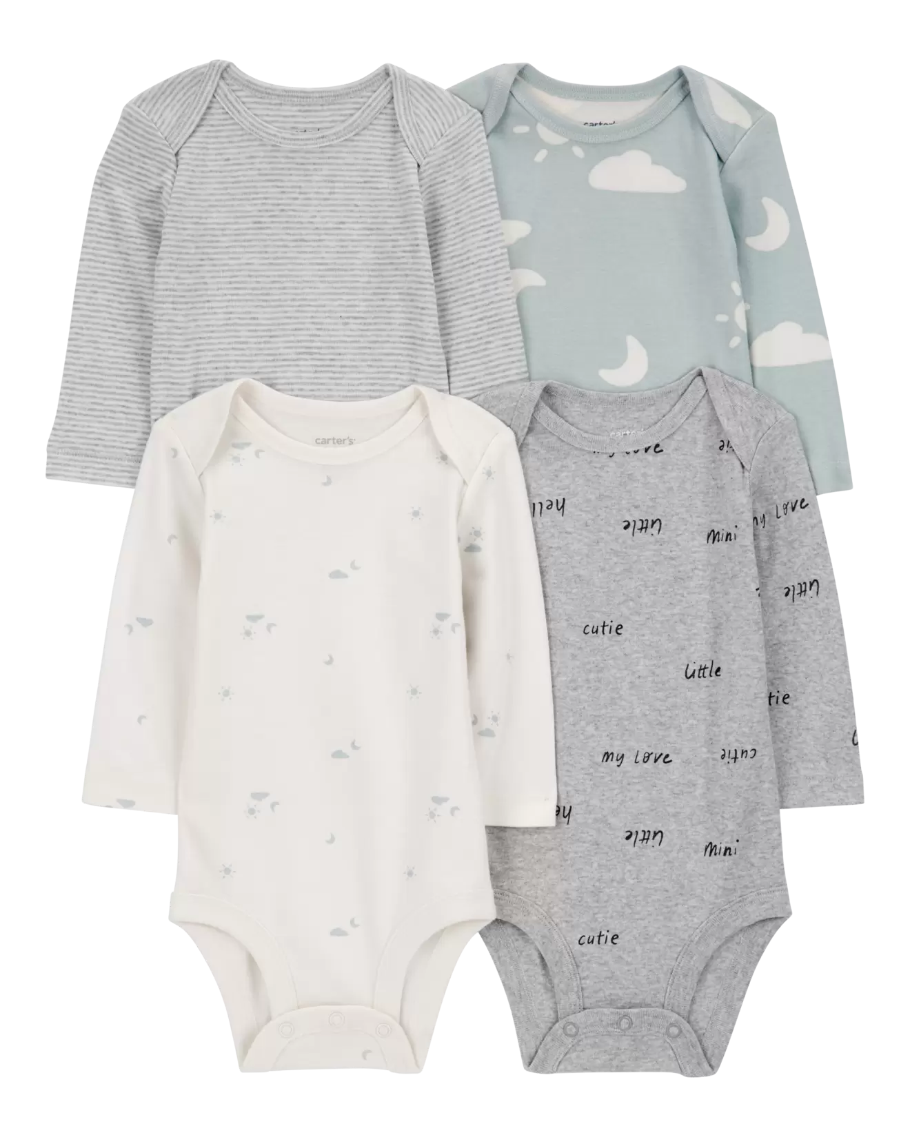 Baby 4-Pack Long-Sleeve Cloud Bodys... offers at $15.4 in Carter's OshKosh