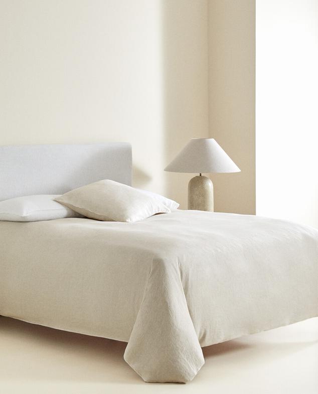 (160 GSM) WASHED LINEN DUVET COVER offers at $149 in ZARA HOME