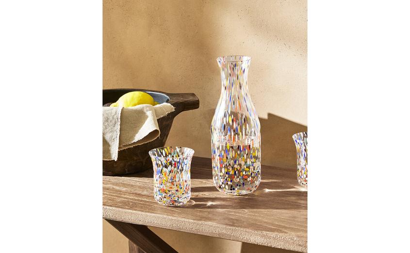 BLOWN GLASSWARE SET WITH SPECKLED DESIGN offers at $13.9 in ZARA HOME