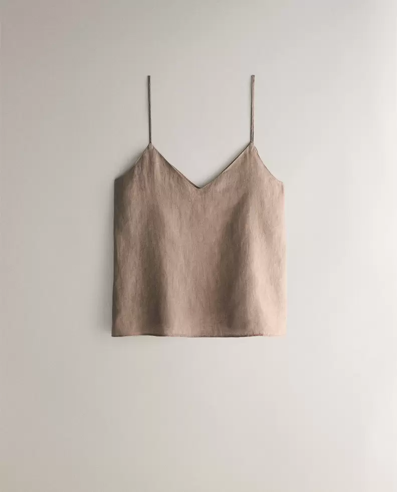 STRAPPY LINEN TOP offers at $49.9 in ZARA HOME