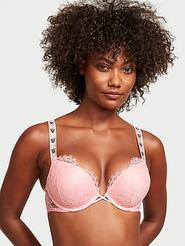 Bombshell Add-2-Cups Shine Strap Lace Push-Up Bra offers at $101.99 in Victoria's Secret