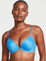 Bombshell Rose Lace & Grommet Push-Up Bra offers at $94.7 in Victoria's Secret