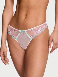 Cherry Blossom Embroidery Thong Panty offers at $50.96 in Victoria's Secret