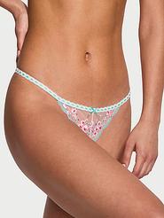 Cherry Blossom Embroidery Pearl Strand V-String Panty offers at $43.67 in Victoria's Secret