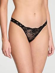 Rose Lace & Grommet V-String Panty offers at $27.63 in Victoria's Secret