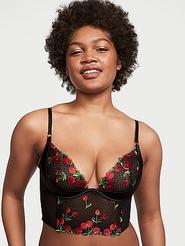 Cherry Embroidery Quarter-Cup Corset Top offers at $86.01 in Victoria's Secret
