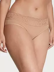 Lace-Waist Cotton Hiphugger Panty offers at $7.28 in Victoria's Secret