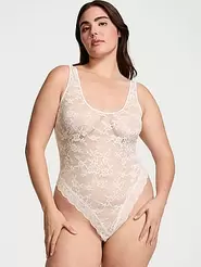 Lace Scoop Bodysuit offers at $36.44 in Victoria's Secret