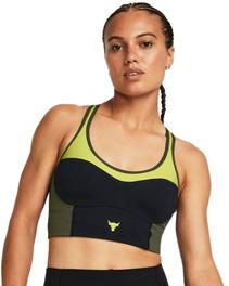 Women's Project Rock Infinity Mid Longline Lets Go Bra offers at $70 in Under Armour