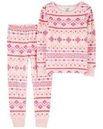 Carter's Two Piece Fair Isle Fuzzy Velboa Pajamas Pink  4T offers at $8.98 in Toys R us