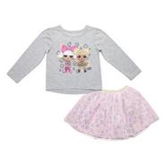 L.O.L SURPRISE! - 2 Piece Combo Set - Grey Heather and Pink- Size 5T - Toys R Us Exclusive offers at $14.98 in Toys R us