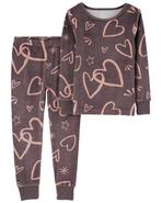 Carter's Two Piece Heart Fuzzy Velboa Pajamas Grey 4T offers at $8.98 in Toys R us