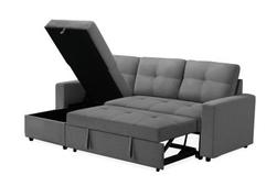 Stone Grey Storage Sleeper Sectional offers at $798 in Surplus Furniture