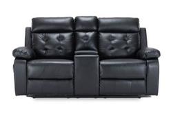 Berkeley Black Leather Match Power Loveseat offers at $1598 in Surplus Furniture