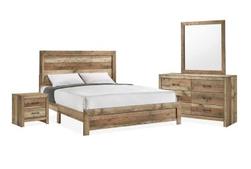 Beverly Rustic Hickory 6 Piece King Set offers at $1198 in Surplus Furniture