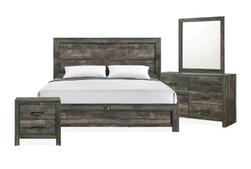 Beverly Rustic Charcoal 6 Piece King Bedroom Set offers at $1198 in Surplus Furniture