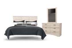Aurora Oak 3 Piece Bedroom Set offers at $448 in Surplus Furniture