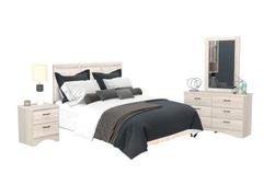 Aurora Oak 4 Piece Bedroom Set offers at $548 in Surplus Furniture