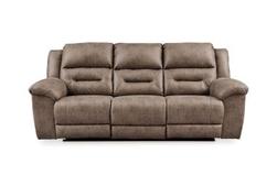 Stoneland Fossil Reclining Sofa offers at $1198 in Surplus Furniture
