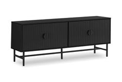 Black 60" TV Console offers at $278 in Surplus Furniture