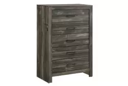 Beverly Rustic Charcoal 5 Drawer Chest offers at $328 in Surplus Furniture