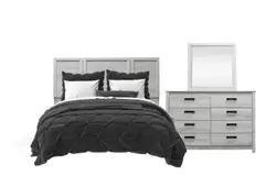 Aurora Oak 3-Piece Bedroom Set offers at $648 in Surplus Furniture