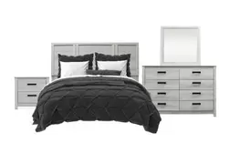 Aurora Oak 4-Piece Bedroom Set offers at $848 in Surplus Furniture