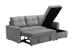 Stone Grey Storage Sleeper Sectional offers at $898 in Surplus Furniture