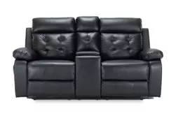 Berkeley Black Leather Match Power Loveseat offers at $1548 in Surplus Furniture