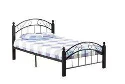 Cappuccino Turnpost Twin Bed Complete offers at $218 in Surplus Furniture