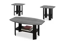 Black & Grey 3-Piece Coffee Table Set offers at $138 in Surplus Furniture