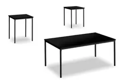 Black&Metal 3 Pc. Table Set offers at $118 in Surplus Furniture